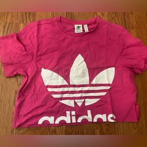 Adidas crop top pink small shirt